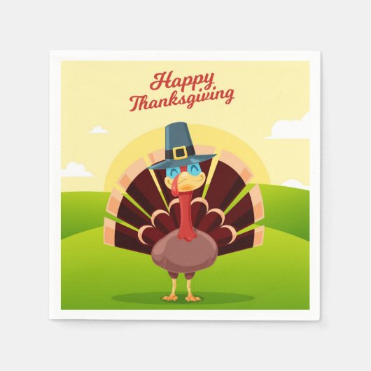 Thanksgiving Napkins Servet (Voorkant)