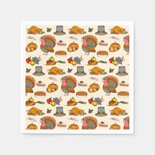 Thanksgiving Napkins Servet (Voorkant)