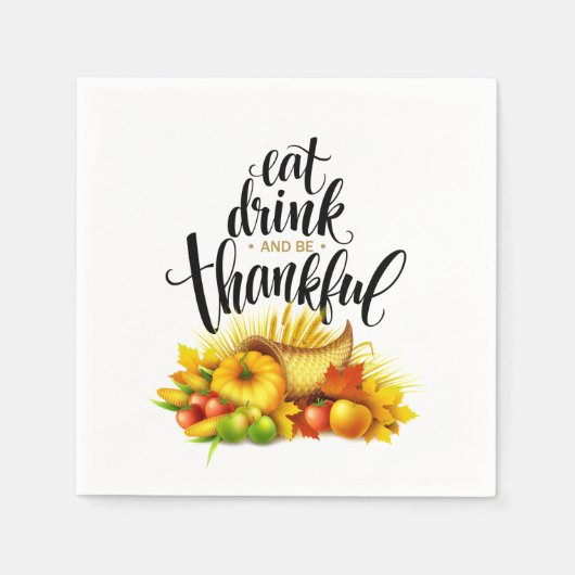 Thanksgiving Napkins Servet (Voorkant)