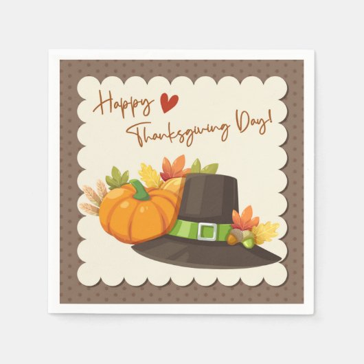 Thanksgiving Napkins Servet (Voorkant)