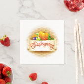 Thanksgiving Napkins Servet (Insitu)