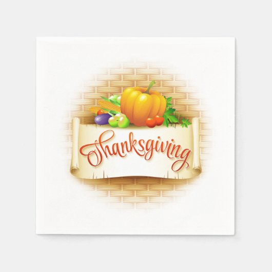 Thanksgiving Napkins Servet (Voorkant)