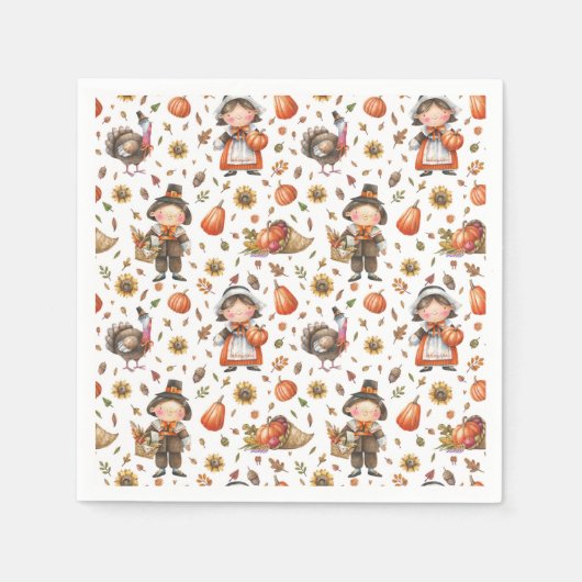 Thanksgiving Napkins Servet (Voorkant)