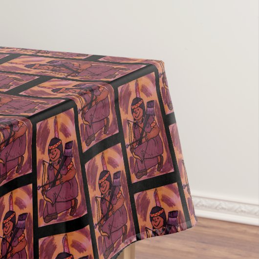 THANKSGIVING NATIVE AMERICAN BOY tablecloth Tafelkleed (Voorbeeld)