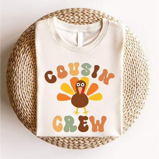 Thanksgiving neef crew bijpassende familie turkije t-shirt