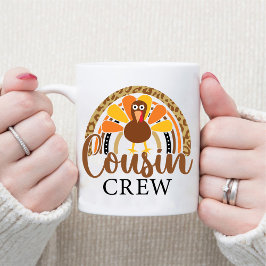 Thanksgiving neef Crew Leopard Rainbow Turkije Mok