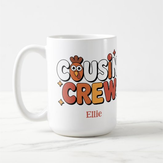 Thanksgiving Neef Crew Typografie Koffiemok (Links)