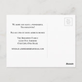 Thanksgiving Nieuw Huis Adres Verhuisbericht Briefkaart (Achterkant)