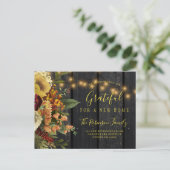 Thanksgiving nieuw huis voor feestdagen die bewege aankondigingskaart (Staand voorkant)