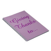 Thanksgiving Notitieboek (Rechterzijde)