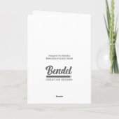 Thanksgiving november Birthday Pumpkin Pie Bedankkaart (Achterkant)