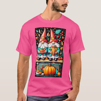 Thanksgiving Nurse Gnomen Herfst Scrub Top Autumn