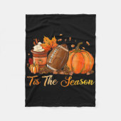 Thanksgiving Nurse Stethoscope Fall Scrub Top Er C Fleece Deken (Voorkant)