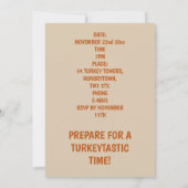 Thanksgiving Oak biedt aangepaste partij Kaart (Achterkant)