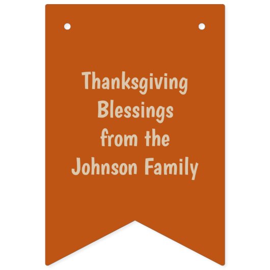 Thanksgiving Oak biedt aangepaste partij Vlaggetjes (Tweede vlag)