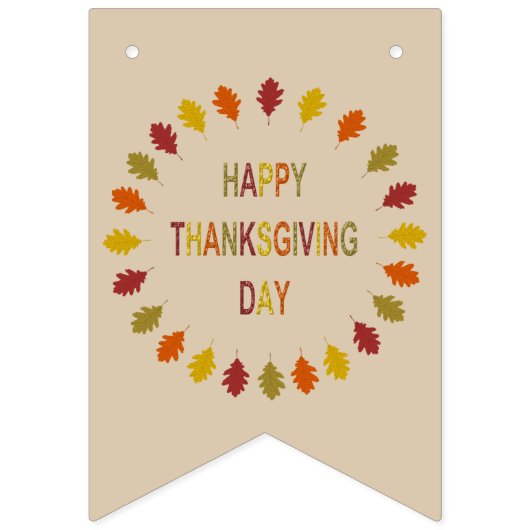 Thanksgiving Oak biedt aangepaste partij Vlaggetjes (Eerste vlag)