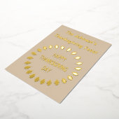 Thanksgiving Oak laat aangepaste feesten uitnodige Folie Uitnodiging (Gedraaid)