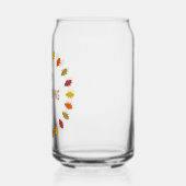 Thanksgiving Oak Leaves Blikvorm Glas (Links)