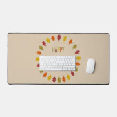 Thanksgiving Oak Leaves Bureaumat (Keyboard & Muis)