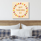 Thanksgiving Oak Leaves Canvas Afdruk (Insitu (Slaapkamer))