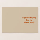 Thanksgiving Oak Leaves Folie Kaarten (Binnen)