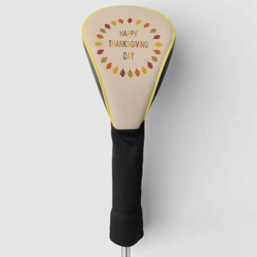 Thanksgiving Oak Leaves Golfheadcover (Voorkant)