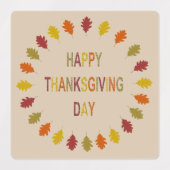 Thanksgiving Oak Leaves Labels (Design 1)