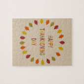 Thanksgiving Oak Leaves Legpuzzel (Horizontaal)
