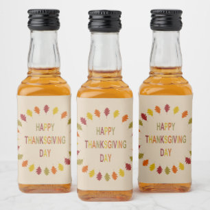 Thanksgiving Oak Leaves Likeurfles Etiket