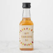 Thanksgiving Oak Leaves Likeurfles Etiket (Voorkant)