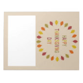 Thanksgiving Oak Leaves Notitieblok (Voorkant)