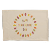 Thanksgiving Oak Leaves Pattered Kussensloop (Voorkant)