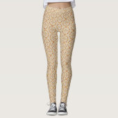 Thanksgiving Oak Leaves Pattered Leggings (Voorkant)