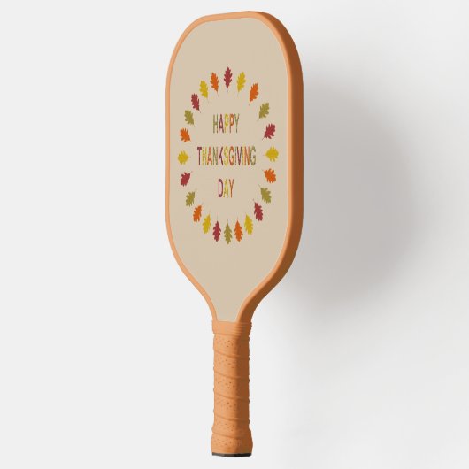 Thanksgiving Oak Leaves Pickleball Paddle (Links)