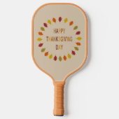 Thanksgiving Oak Leaves Pickleball Paddle (Achterkant)