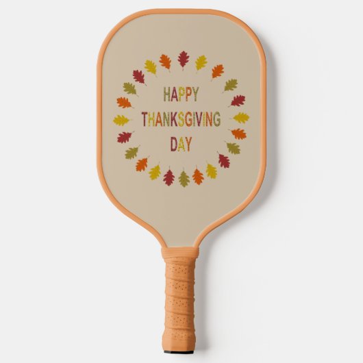 Thanksgiving Oak Leaves Pickleball Paddle (Achterkant)