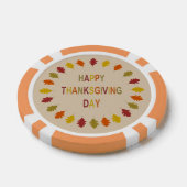 Thanksgiving Oak Leaves Poker Chips (Enkel)