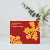 Thanksgiving Oak Leaves Post Card Feestdagenkaart (Staand voorkant)