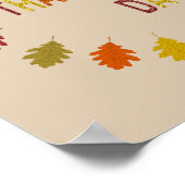 Thanksgiving Oak Leaves Poster (Hoek)