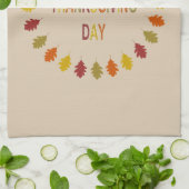 Thanksgiving Oak Leaves Theedoek (Gevouwen)