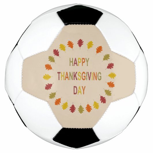 Thanksgiving Oak Leaves Voetbal (Voorkant)