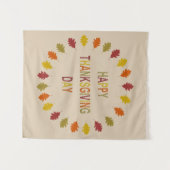 Thanksgiving Oak Leaves Wandkleed (Voorkant (horizontaal))