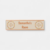 Thanksgiving Oak Verlaat aangepaste naam Deurbordje (Voorkant)