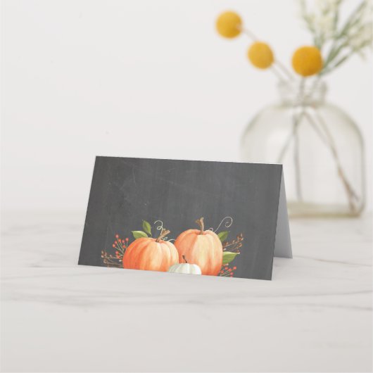 Thanksgiving of Friendsgiving Naam Plaatskaarten Plaatskaartje (Voorkant)