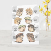 Thanksgiving of Turkije Day Rumor Chain Kaart (Gele Bloem)