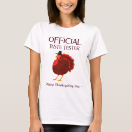 Thanksgiving officiële smaaktest t-shirt