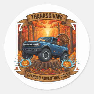 Thanksgiving Offroad Adventure 2025 Ronde Sticker