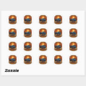 Thanksgiving Offroad Avontuur 2025 Ronde Sticker (Vel)