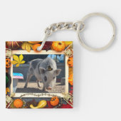 Thanksgiving Olijf en Zout Sleutelhanger (Achterkant)