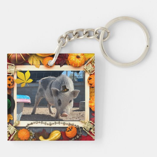 Thanksgiving Olijf en Zout Sleutelhanger (Achterkant)